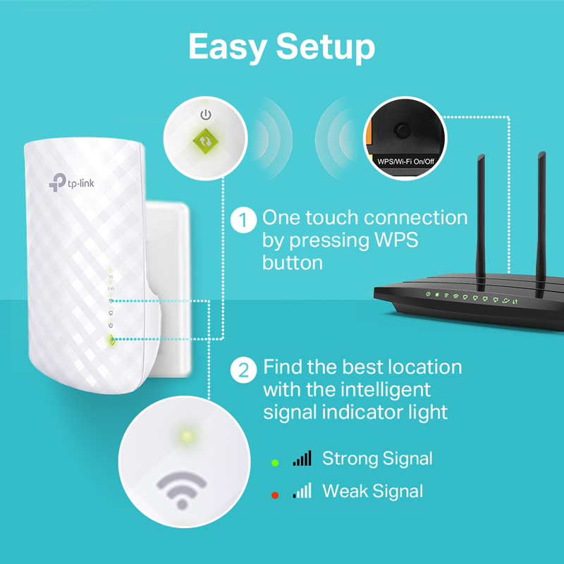 TP-LINK mesh WiFi extender RE220 - Image 3