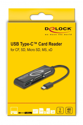 DELOCK card reader 91739 για micro SD/SD/CF/MS/xD - Image 2