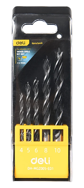 DELI σετ τρυπάνια DH-MGZ005-ED1 για ξύλο