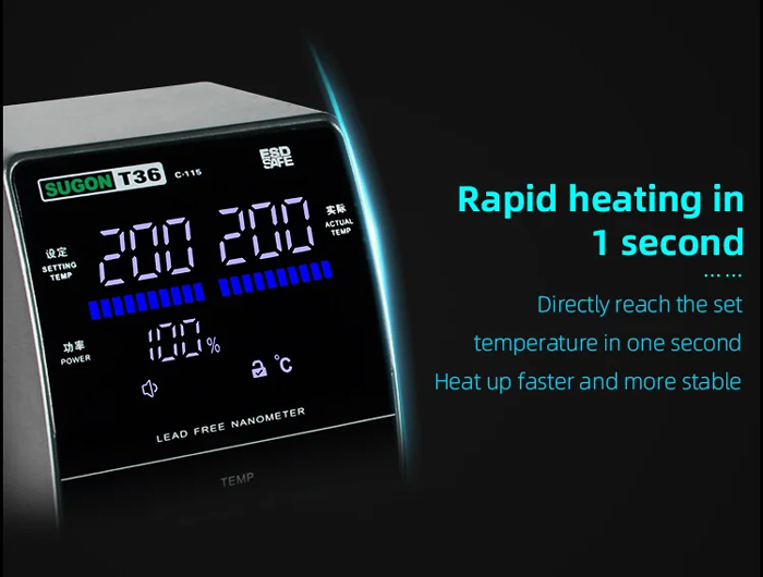 SUGON ψηφιακός σταθμός συγκόλλησης T36 με κολλητήρι - Image 2