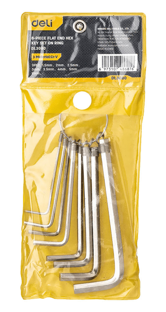 DELI σετ κλειδιά Allen DL3080 σε σχήμα L - Image 4