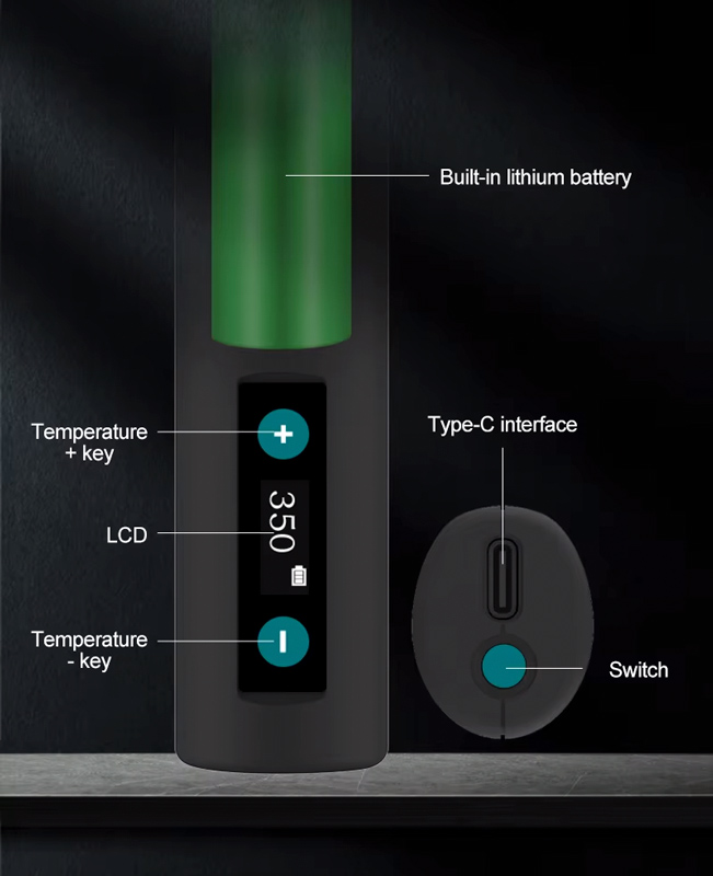 QUICK ασύρματο κολλητήρι TS1 με οθόνη - Image 3