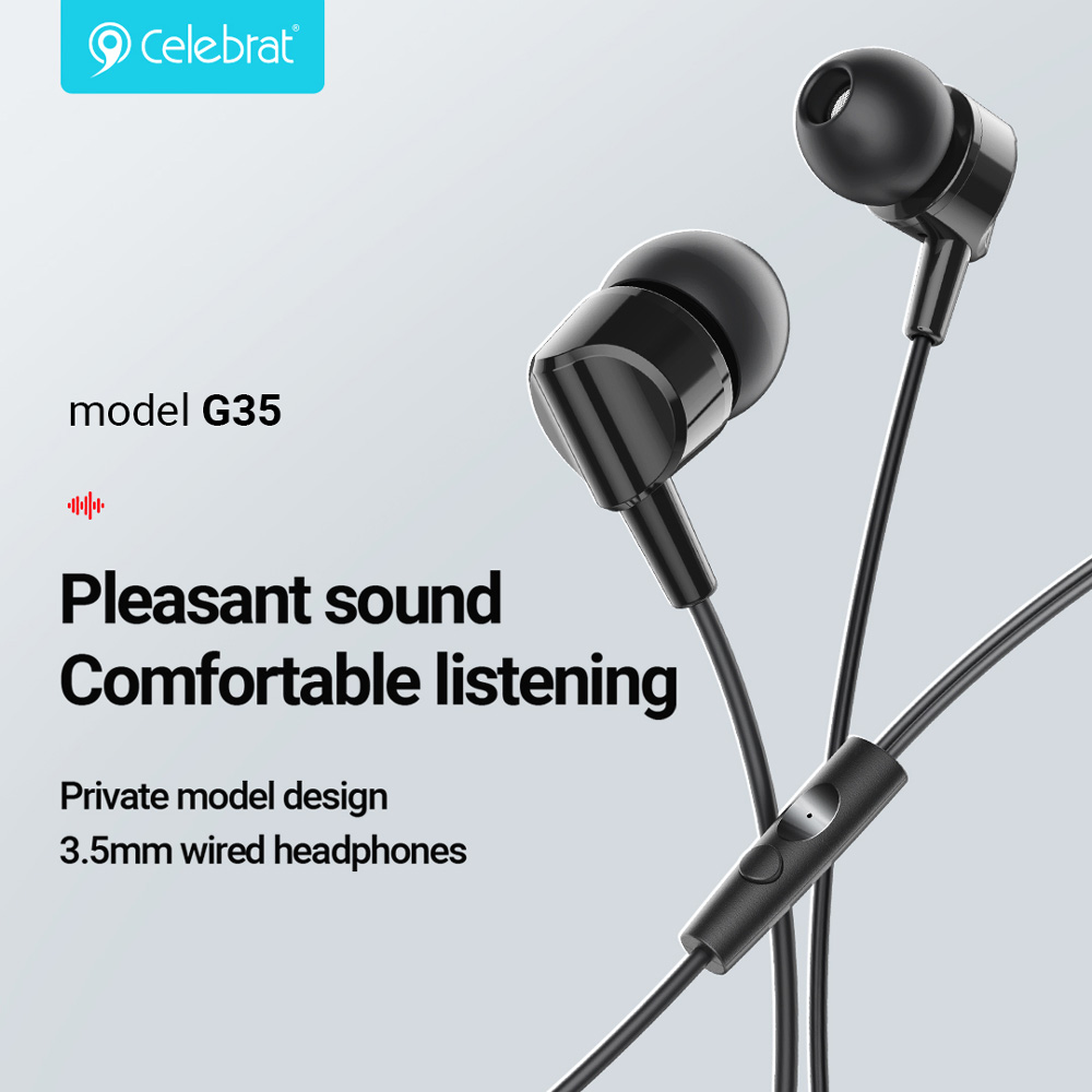 CELEBRAT earphones με μικρόφωνο G35 - Image 2