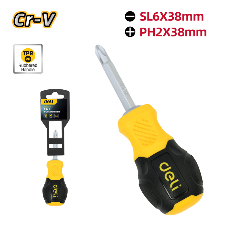 DELI κατσαβίδι DL632101 με διπλή κεφαλή - Image 3