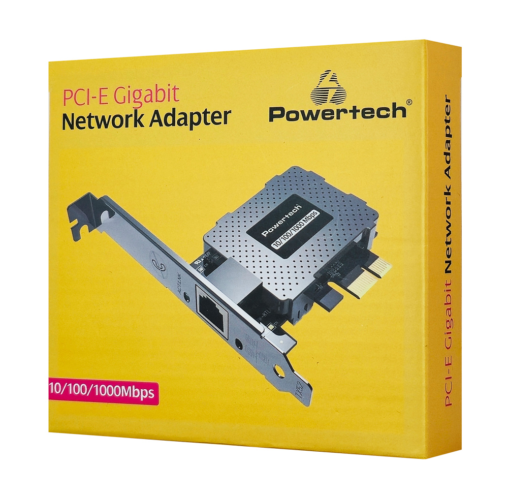 POWERTECH κάρτα επέκτασης δικτύου PCIe σε RJ45 PT-1453 - Image 2