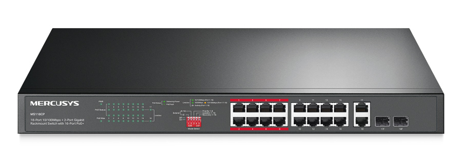MERCUSYS rackmount switch MS118CP