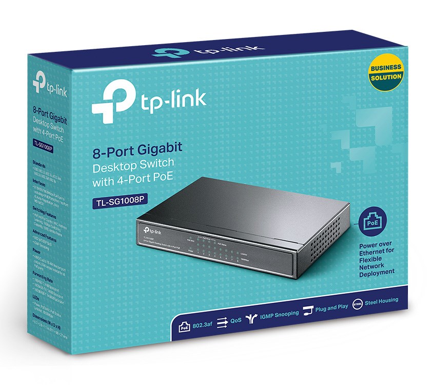 TP-LINK 8-Port Gigabit Desktop Switch TL-SG1008P - Image 4