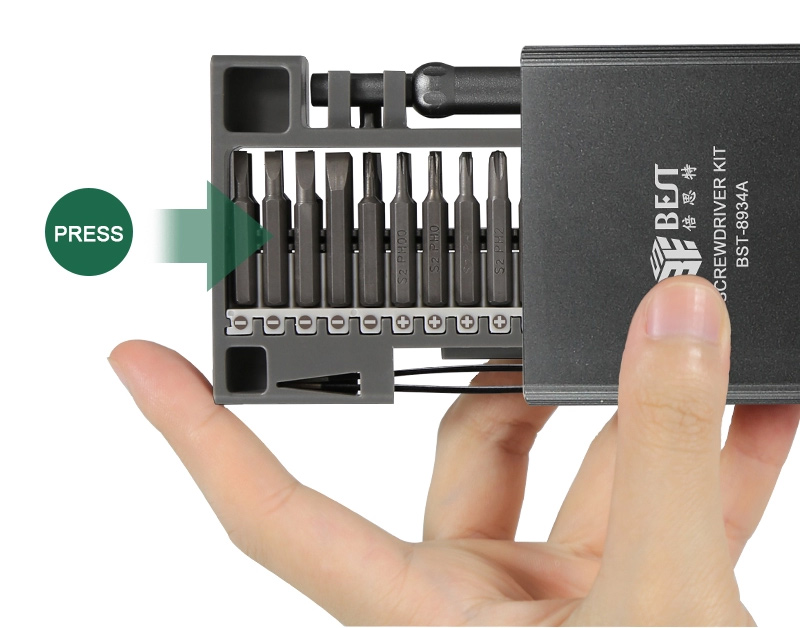BEST σετ εργαλείων με κατσαβίδια ακριβείας BST-8934A - Image 4