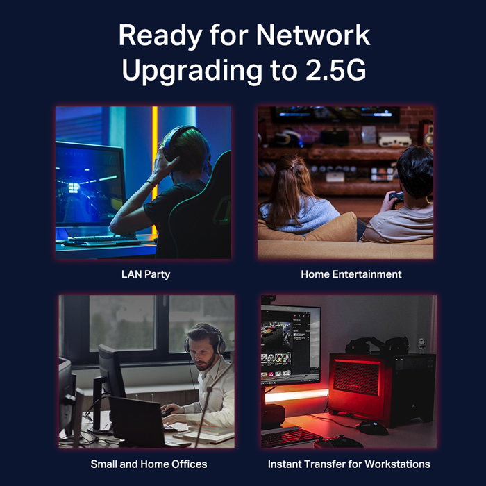 TP-LINK Multi-Gigabit Desktop Switch TL-SG108-M2 - Image 3