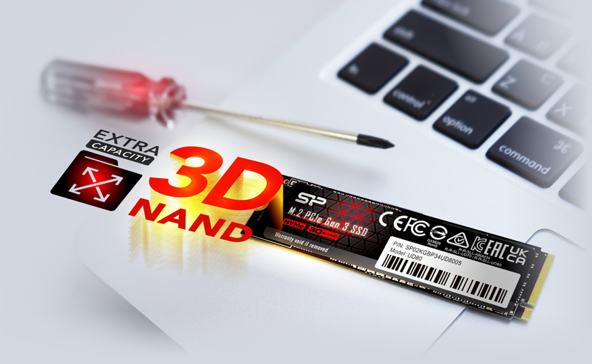 SILICON POWER SSD PCIe Gen3x4 M.2 2280 UD80 - Image 2