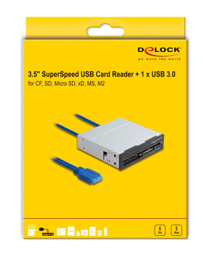 DELOCK USB 19-pin card reader 91759 - Image 3