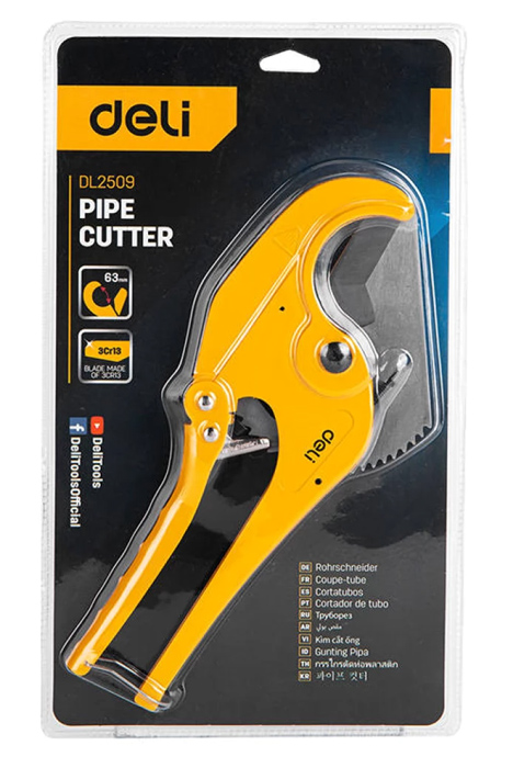 DELI κόφτης πλαστικού σωλήνα DL2509 με μέγιστη διάμετρο 63mm - Image 4