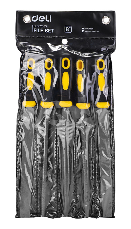 DELI σετ λίμες μετάλλου DL352085 με αντιολισθητική λαβή - Image 4