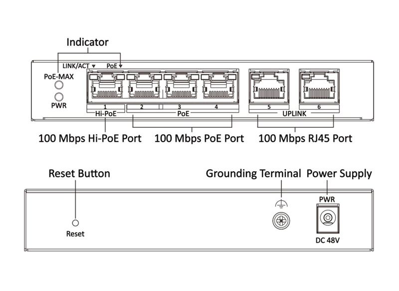 HIKVISION Managed switch DS-3E1106HP-EI - Image 2