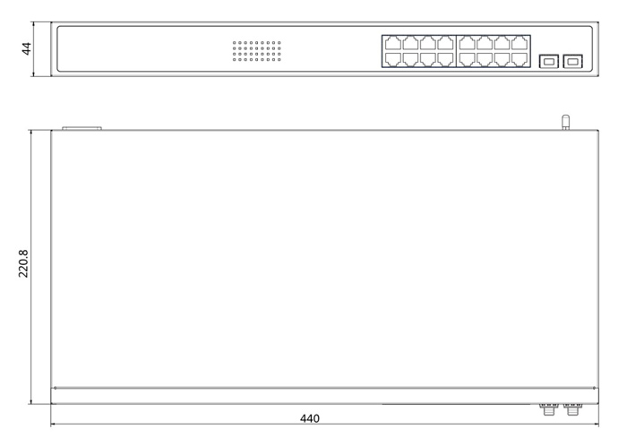 HIKVISION Managed switch DS-3E1518P-SI - Image 3