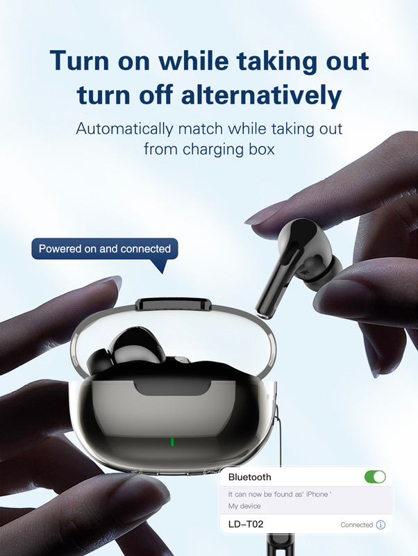 LDNIO earphones με θήκη φόρτισης T02 - Image 4