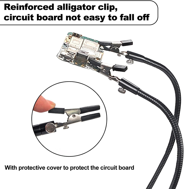 KAISI βάση πλακέτας PCB TE-808 με μεγεθυντικό φακό & βραχίονες - Image 3
