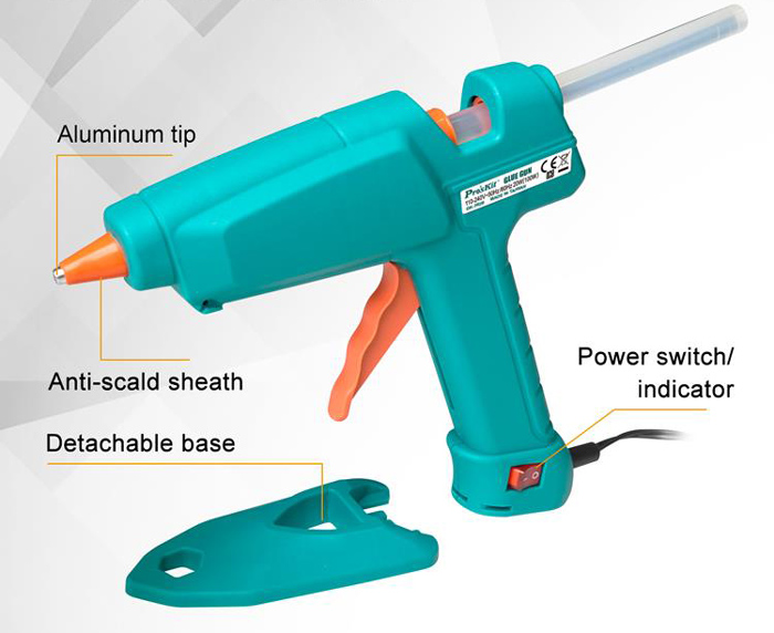 PROSKIT πιστόλι θερμοκόλλησης σιλικόνης GK-392B - Image 3