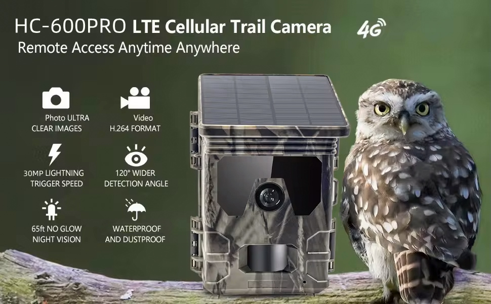 SUNTEK smart ηλιακή κάμερα κυνηγού HC-600PRO - Image 2