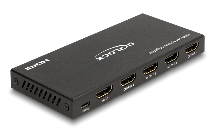 DELOCK HDMI splitter 18652 με downscaler πλήκτρο