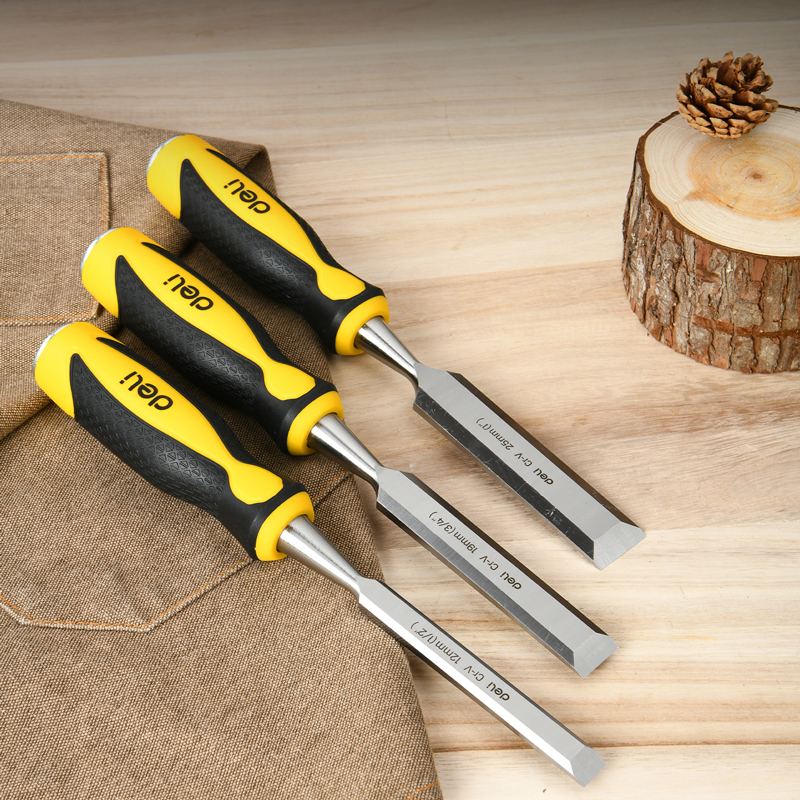 DELI σετ σκαρπέλα ξύλου DL6203-ED1 με αντιολισθητική λαβή - Image 2