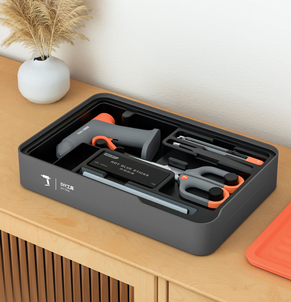 DELI σετ εργαλείων με πιστόλι θερμοκόλλησης H1001-C - Image 3