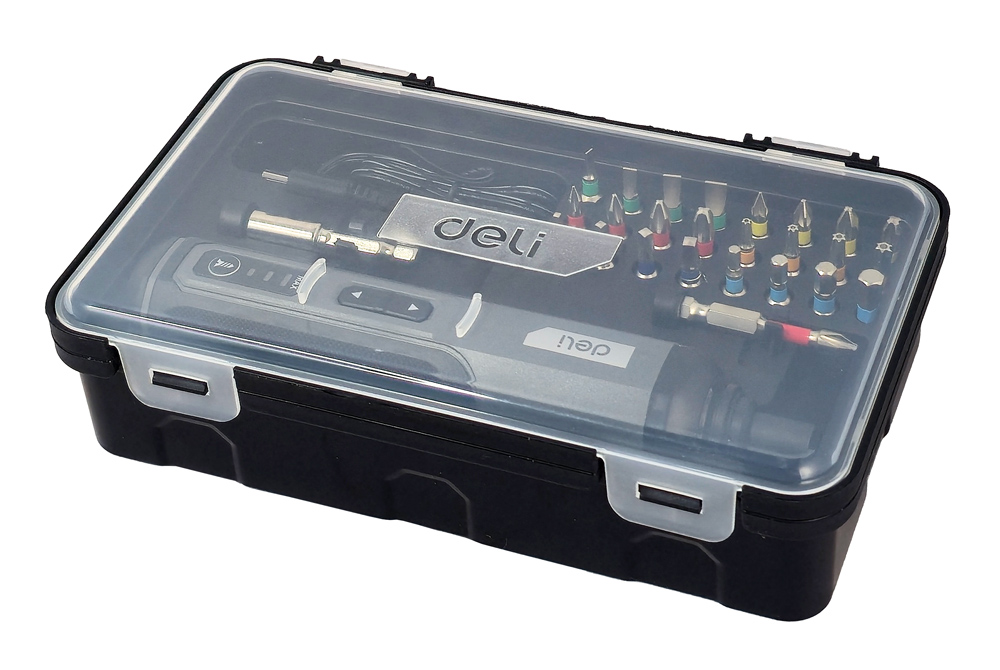 DELI σετ κατσαβίδι μπαταρίας με μύτες DC161 - Image 4