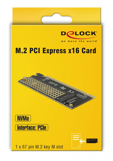 DELOCK Κάρτα Επέκτασης PCIe x16 σε NVMe M.2 Key M - Image 4