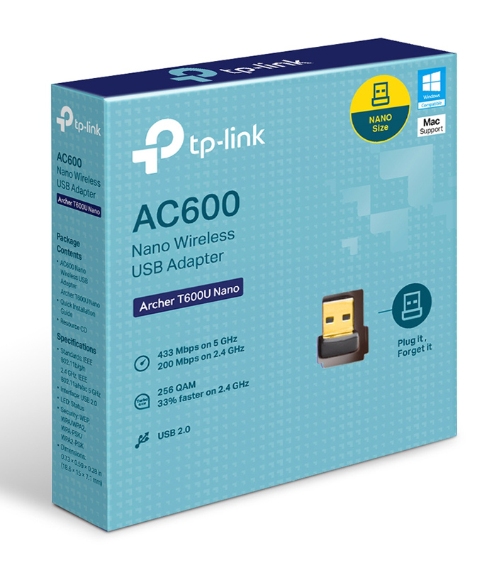 TP-LINK ασύρματος USB αντάπτορας δικτύου Archer T600U Nano - Image 3
