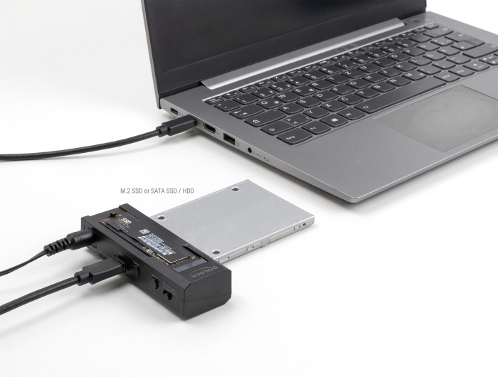 DELOCK docking station για M.2 NVMe/SATA ή 2.5"/3.5" SSD/HDD 64253 - Image 2