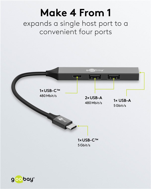 GOOBAY USB hub 74459 - Image 3