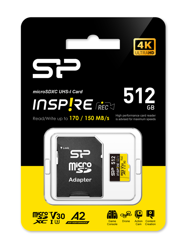SILICON POWER κάρτα μνήμης microSDXC Inspire - Image 2