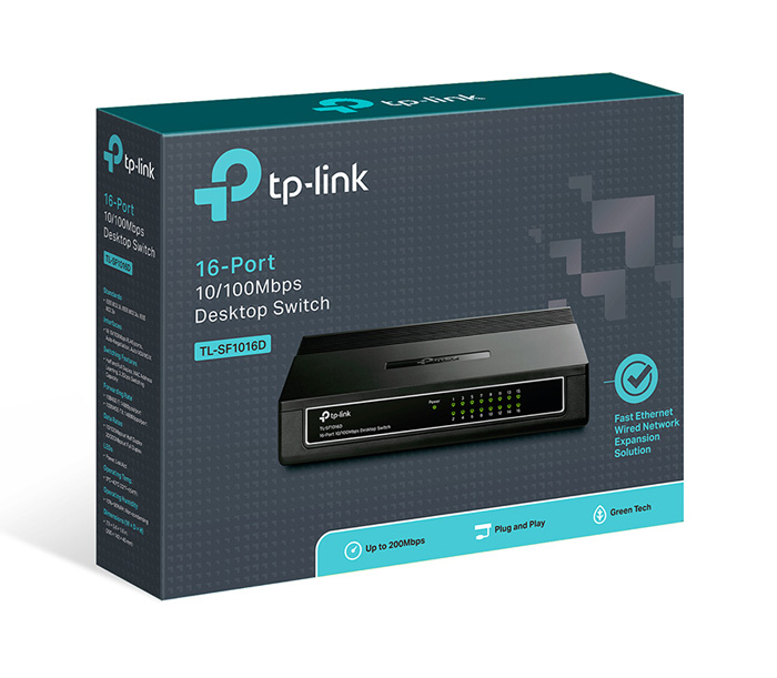 TP-LINK Desktop Switch TL-SF10016D - Image 2