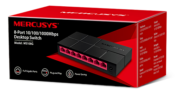MERCUSYS Desktop Switch MS108G - Image 4