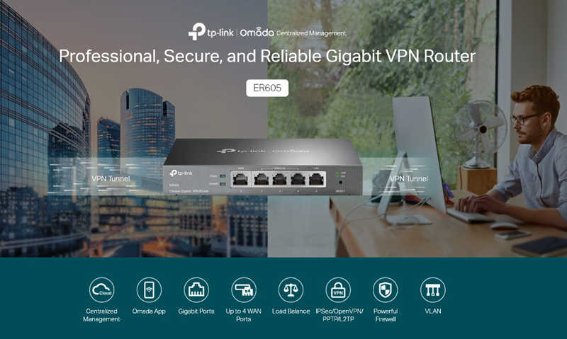 TP-LINK Gigabit VPN router ER605 - Image 2