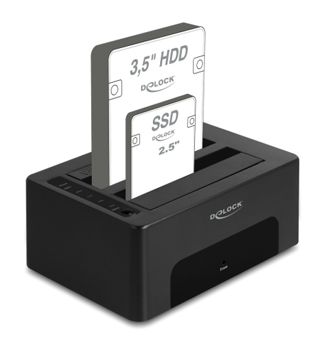 DELOCK docking station για 2.5" ή 3.5" SATA HDD/SSD 64187 - Image 2