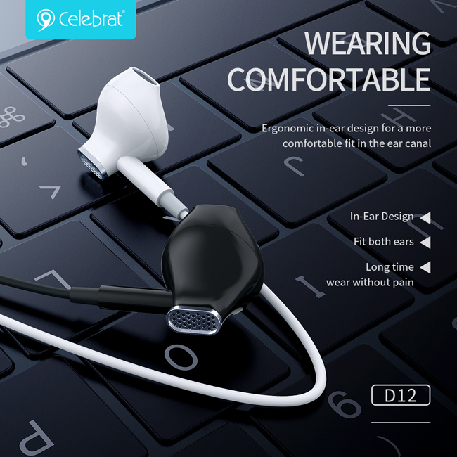 CELEBRAT earphones με μικρόφωνο D12 - Image 2