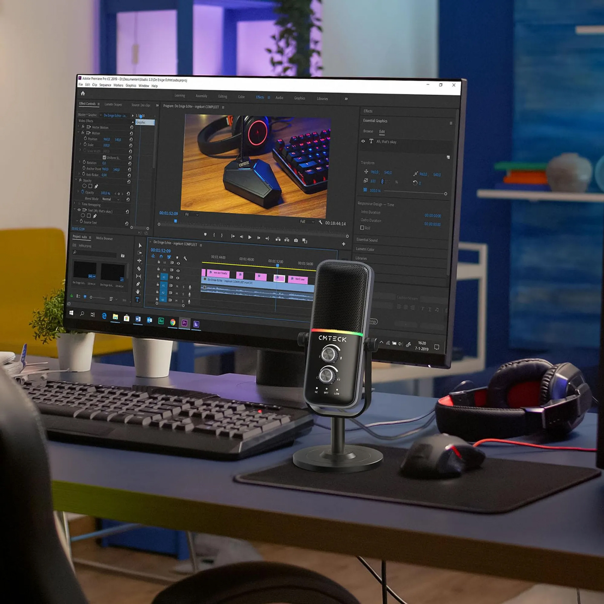 CMTECK επιτραπέζιο μικρόφωνο XM600 - Image 2