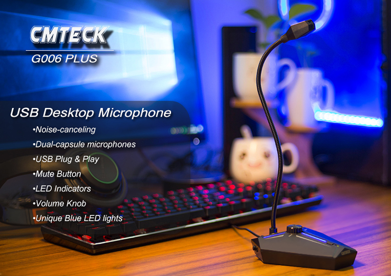 CMTECK επιτραπέζιο μικρόφωνο G006Plus με εύκαμπτο βραχίονα - Image 2