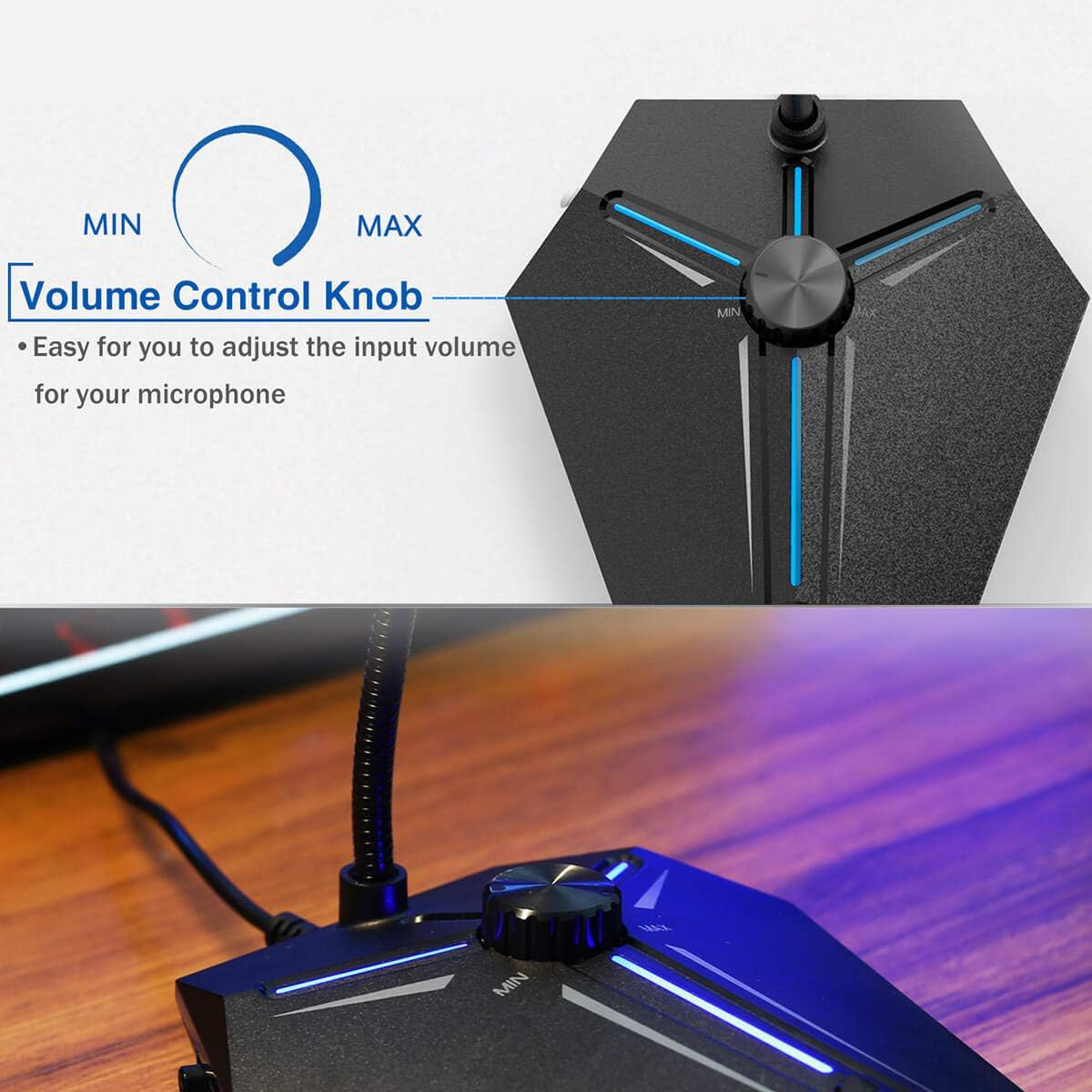 CMTECK επιτραπέζιο μικρόφωνο G006Plus με εύκαμπτο βραχίονα - Image 3