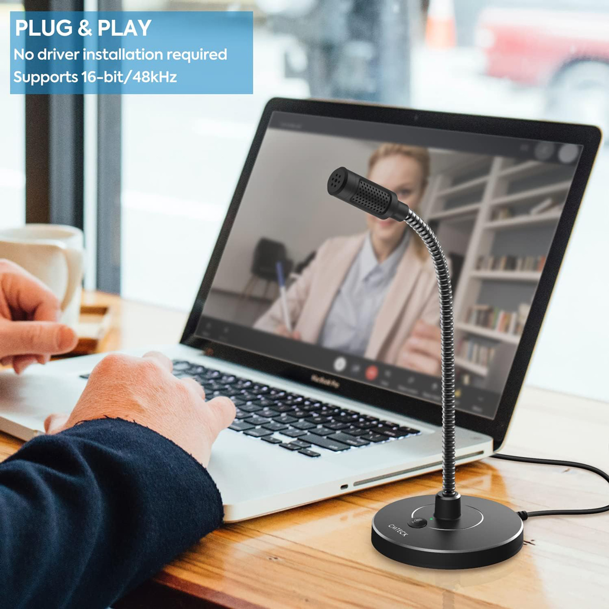 CMTECK επιτραπέζιο μικρόφωνο G009 με εύκαμπτο βραχίονα - Image 2