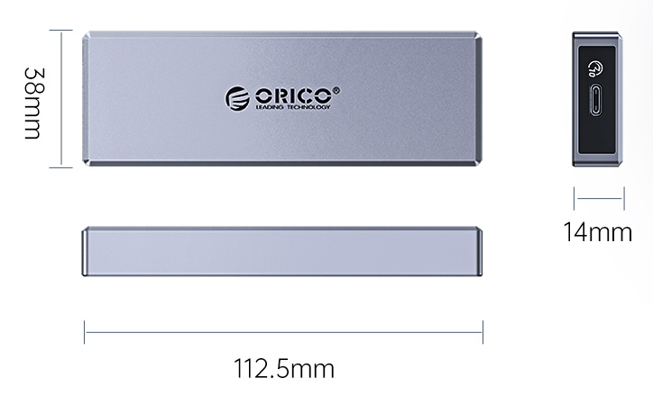 ORICO θήκη για Μ.2 SATA SSD CM2C3-GY-BP - Image 3