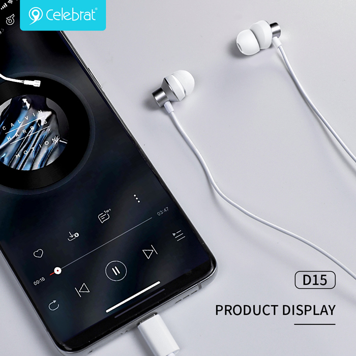 CELEBRAT earphones με μικρόφωνο D15 - Image 3