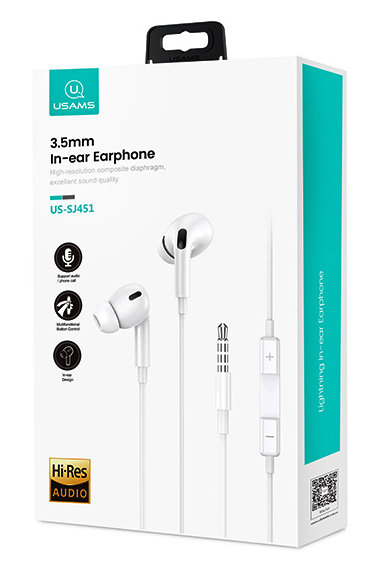 USAMS earphones με μικρόφωνο EP-41 - Image 3