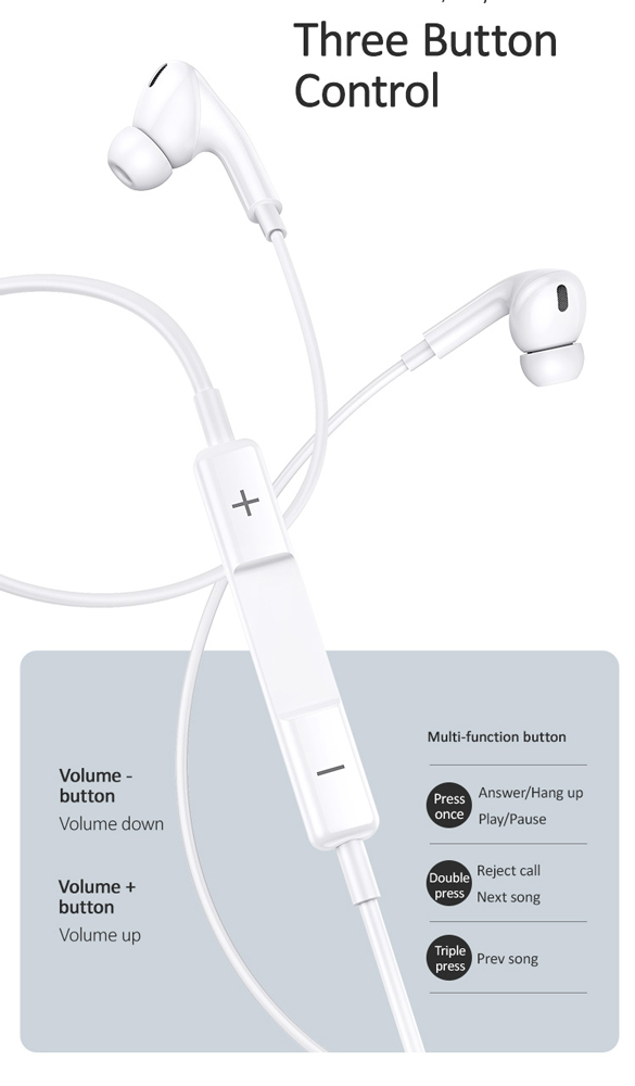 USAMS earphones με μικρόφωνο EP-41 - Image 4