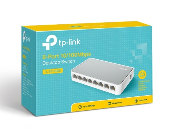 TP-LINK Desktop Switch TL-SF1008D - Image 3