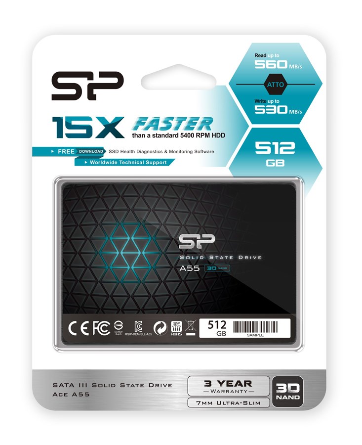 SILICON POWER SSD A55 512GB - Image 3