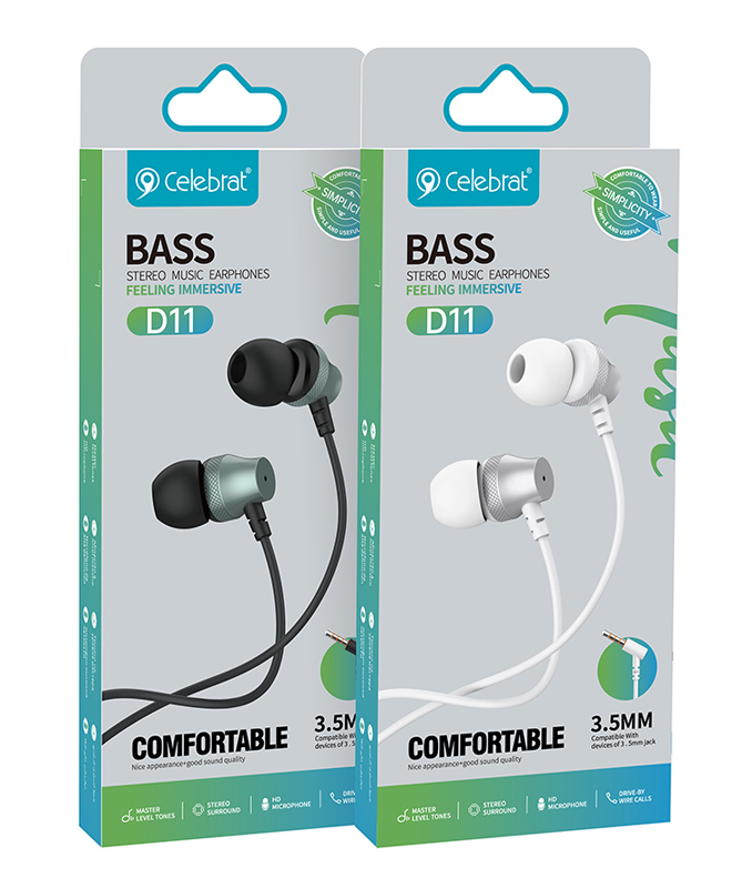 CELEBRAT earphones με μικρόφωνο D11 - Image 4