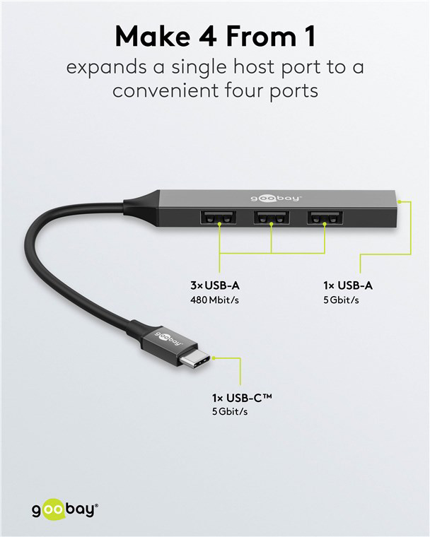 GOOBAY USB hub 74457 - Image 3