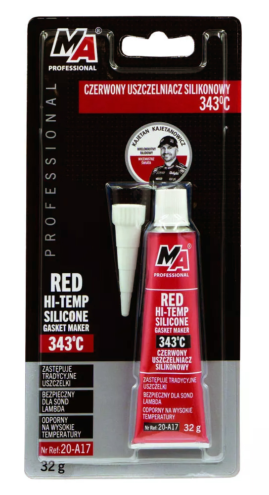 MA PROFESSIONAL κόκκινη φλαντζόκολλα σιλικόνης 20-A17
